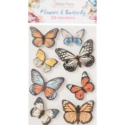 Hobby Flora Vlinder- En Bloemenstickers