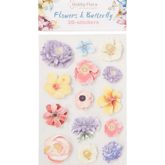 Hobby Flora Vlinder- En Bloemenstickers