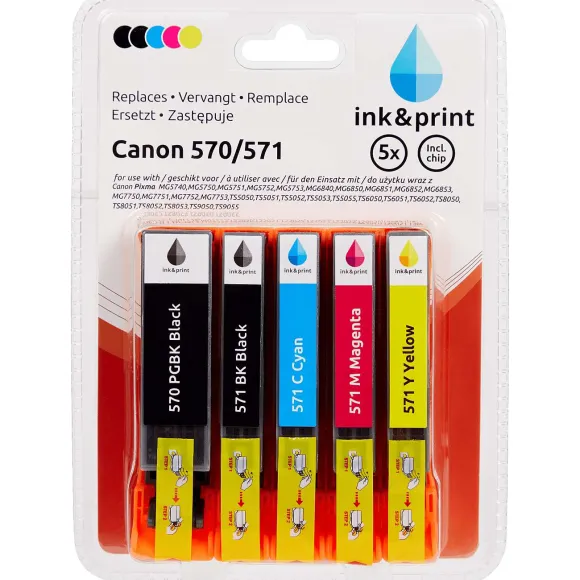 Ink & Print Inktcartridges Canon 570/571