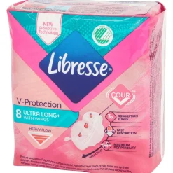 Libresse V-Protection Maandverband Ultra Long+
