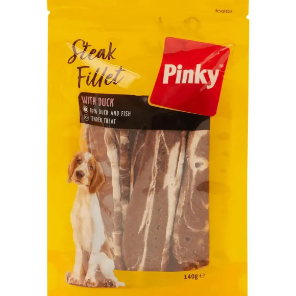 Pinky Hondensnacks Steak Fillets