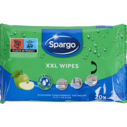 Spargo Vochtige Schoonmaakdoekjes Xxl