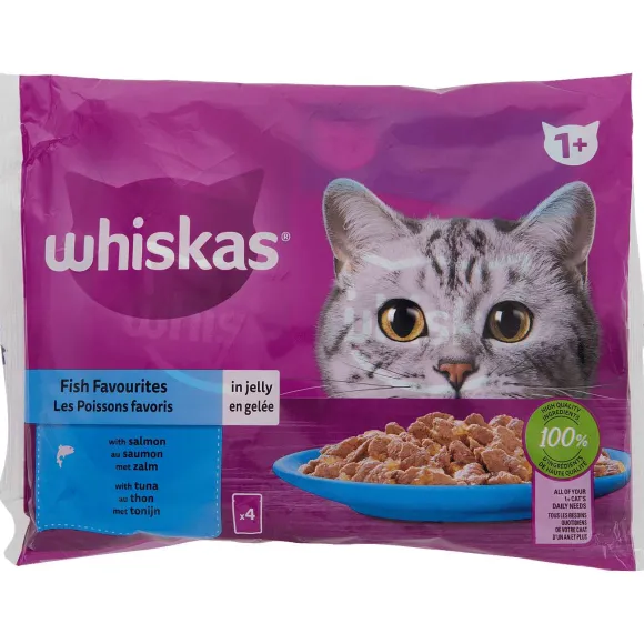 Whiskas Maaltijdzakjes Zalm & Tonijn